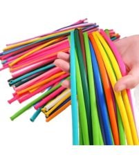 SOSİS BALON PARLAK  KARIŞIK RENK 100 ADET