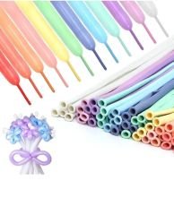 SOSİS BALON PASTEL MAKERON KARIŞIK RENK 100 ADET