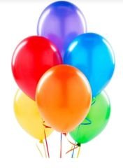 KARIŞIK RENKLİ METALİK BALON 12 INC 50 ADET