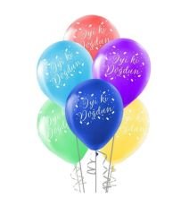 İYİKİ DOĞDUN BASKILI BALON KARIŞIK MİX 10 ADET