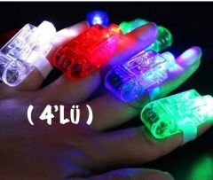 PARMAK LED 4'LÜ YILBAŞI OTO AKSESUARLARI PARTİ MALZEMELERİ