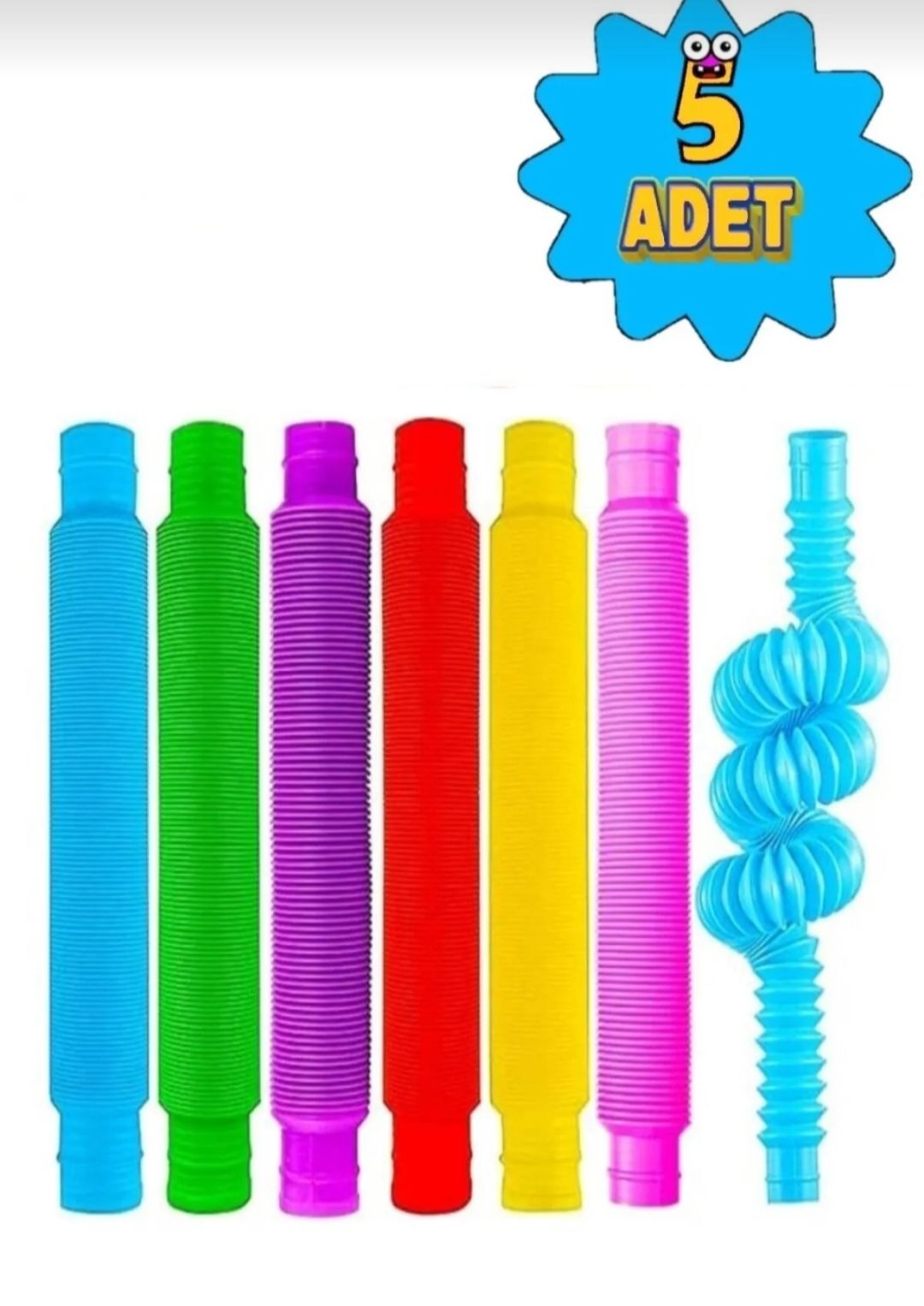 5 ADET POP TUBE STRES GİDERİCİ POPİT FİNGET EĞİTİCİ OYUNCAK