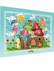 4 ADET FRAME PUZZLE SETİ 30 PARÇA EĞİTİCİ ZEKA GELİŞTİRİCİ PUZZLE 24*34cm 4'LÜ