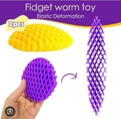 WORM FİDGET MORF STRES GİDERİCİ SOLUCAN STEES KÜÇÜLÜP BÜYÜYEN YAY 1 ADET